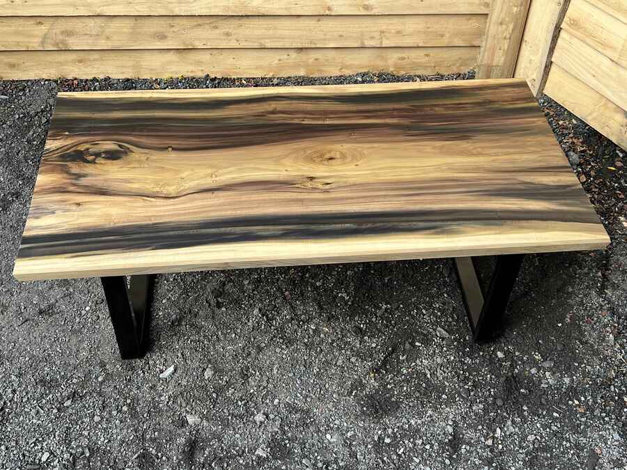 15' Poplar Bar Top With Dark Stain