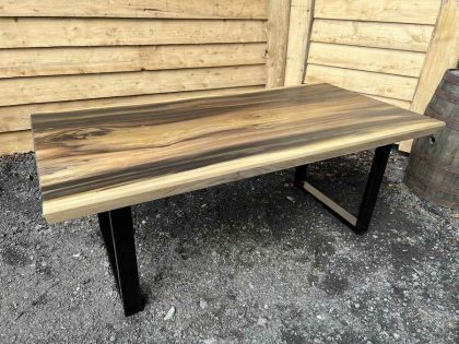 Single Slab Rainbow Poplar Table - Image 5