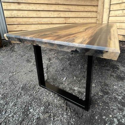 Single Slab Rainbow Poplar Table - Image 3